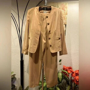 Apart tan 2pc pants suit size 10